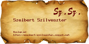Szeibert Szilveszter névjegykártya